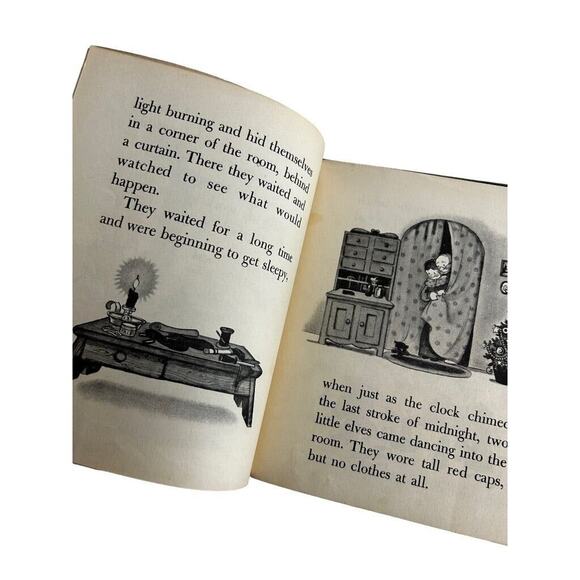 The Elves and the Shoemaker Vintage 1946 Children's Book Pied Piper - Picture 8 of 11